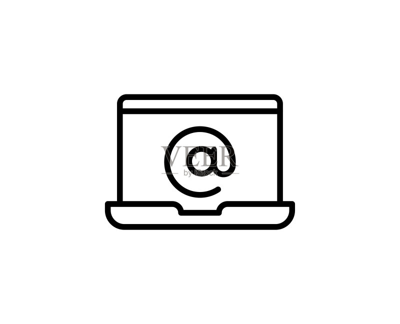电子邮件线性图标图标素材