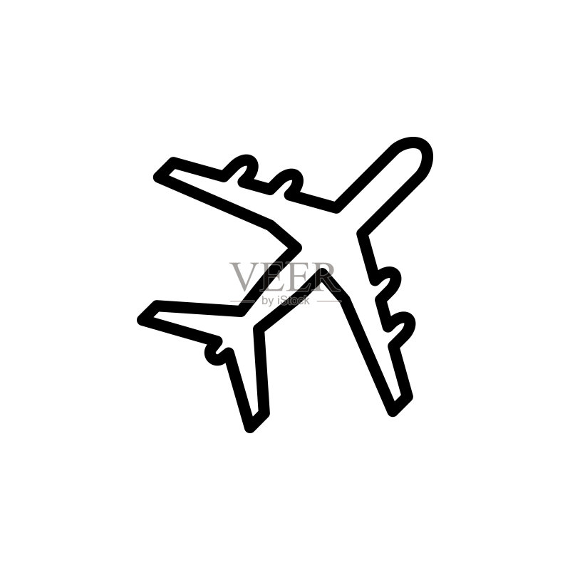 飞机图标模板矢量图图标素材