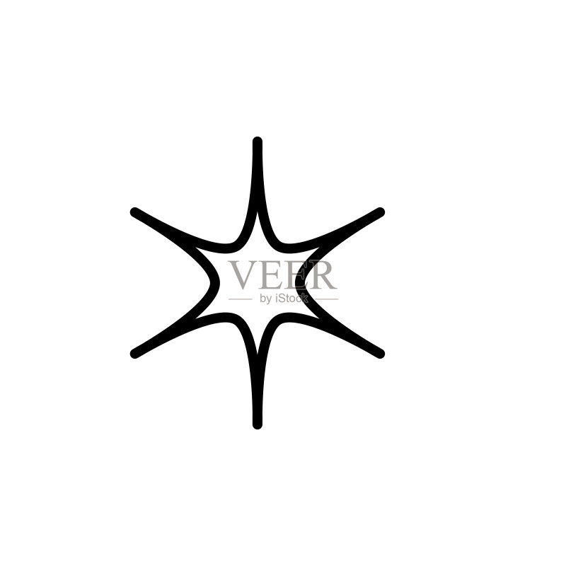 星星图标矢量图模板图标素材