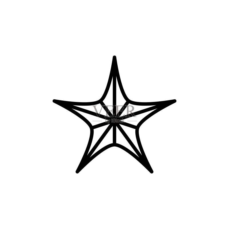 星星图标矢量图模板图标素材
