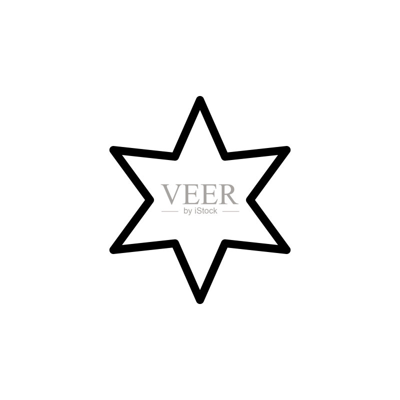 星星图标矢量图模板图标素材