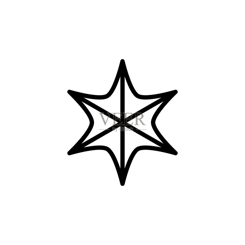 星星图标矢量图模板图标素材