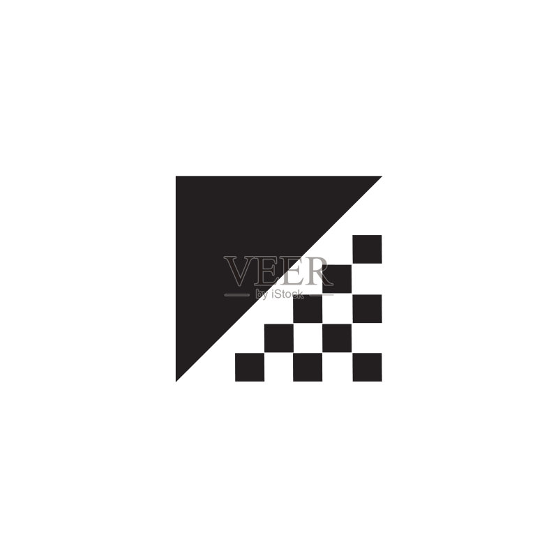 赛车旗帜图标logo设计图标素材