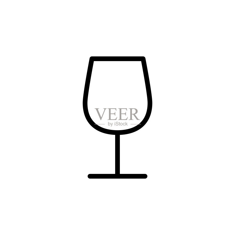 葡萄酒杯图标矢量图图标素材