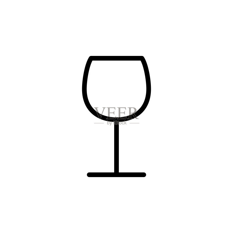 葡萄酒杯图标矢量图图标素材