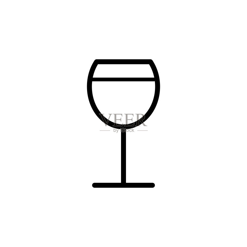 葡萄酒杯图标矢量图图标素材