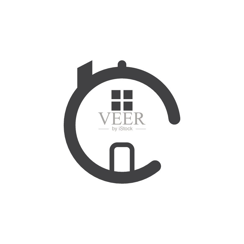 房屋Logo图标矢量插图图标素材