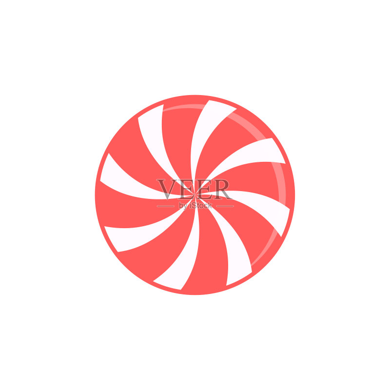 糖果扁平图标,矢量插画,白色背景图标素材