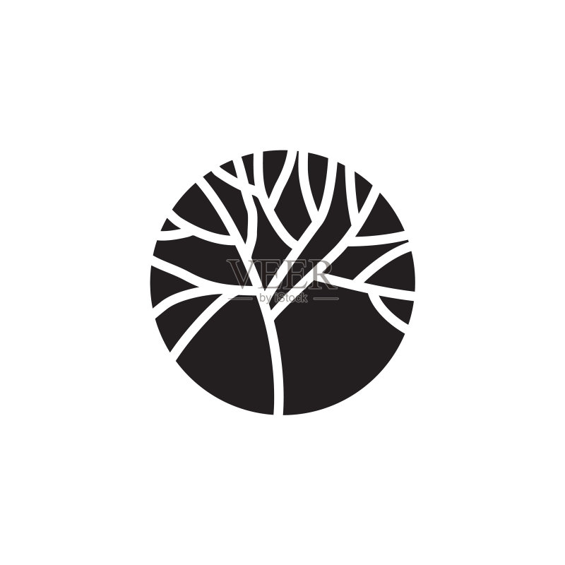 树形图标logo设计模板图标素材