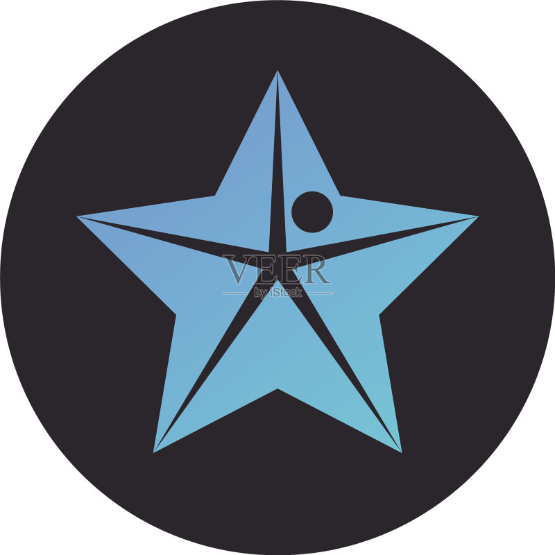标签块样式星星图标图标素材