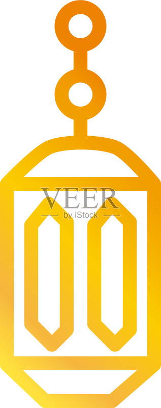 斋月阿拉伯伊斯兰灯笼装饰图标素材