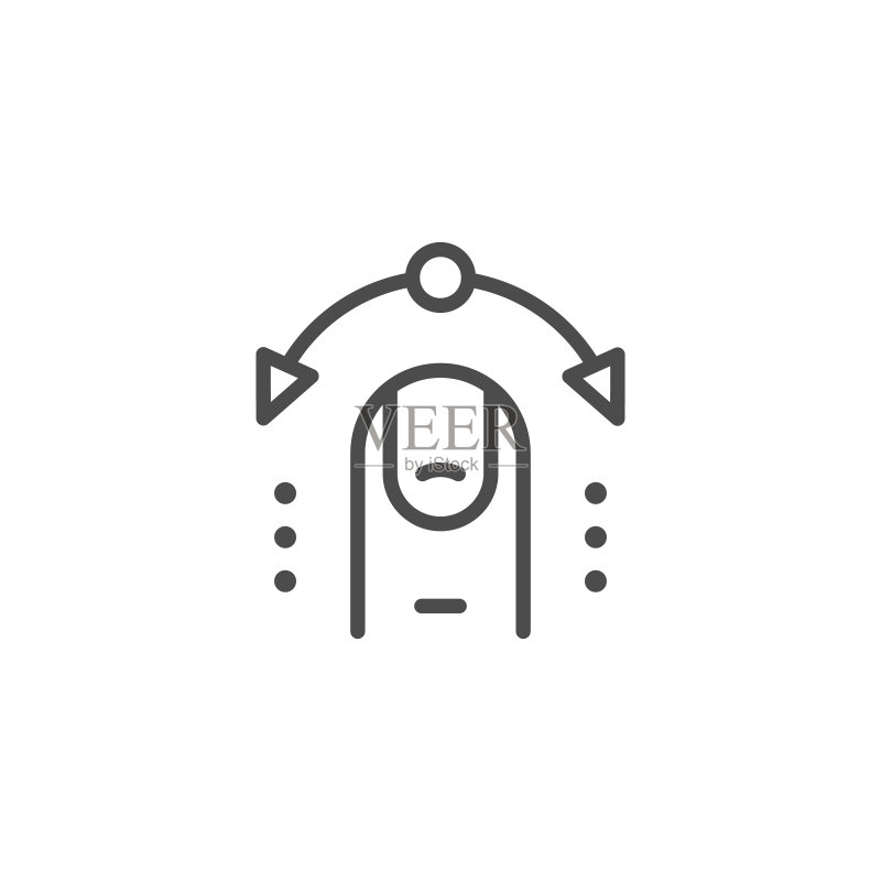 互动控制线轮廓图标图标素材