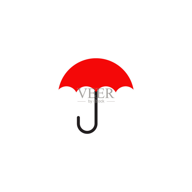 雨伞标志设计模板图标素材
