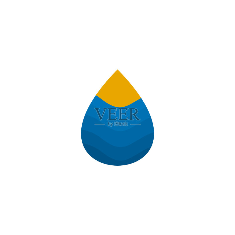 水滴图标logo设计模板图标素材