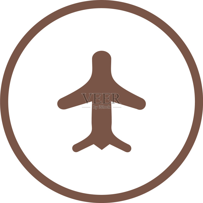 独特的飞行模式标志图标图标素材