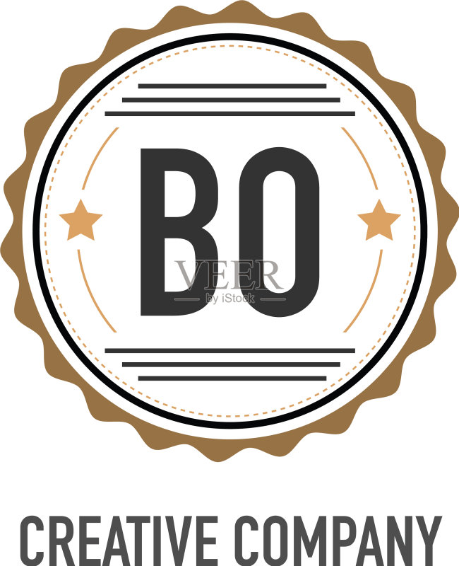 首字母BO创意设计模板图标素材