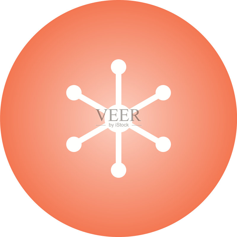 独特的分子结构II字形图标图标素材