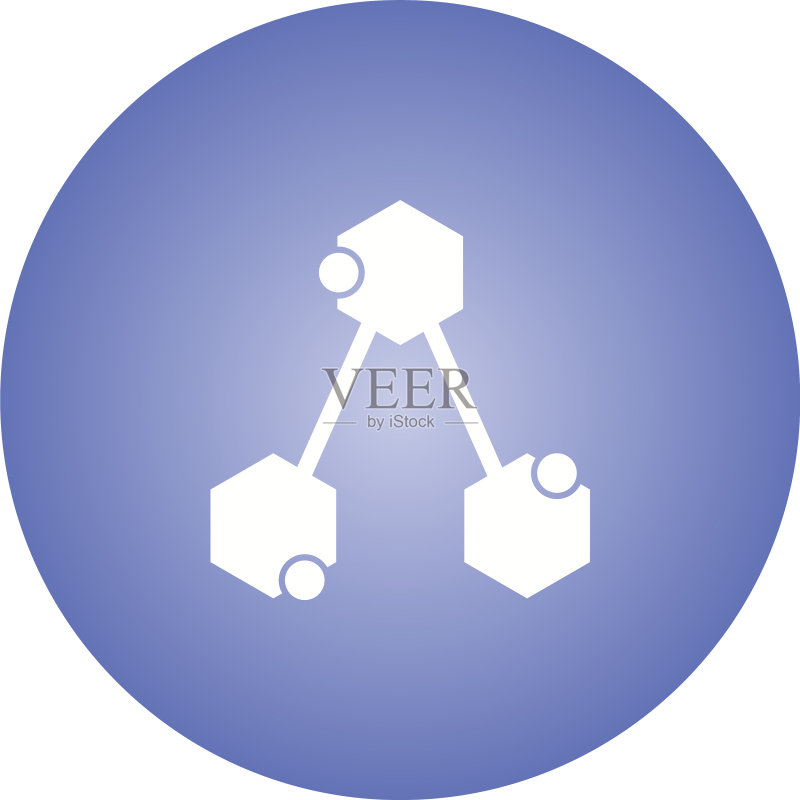 独特的化学结构字形图标图标素材