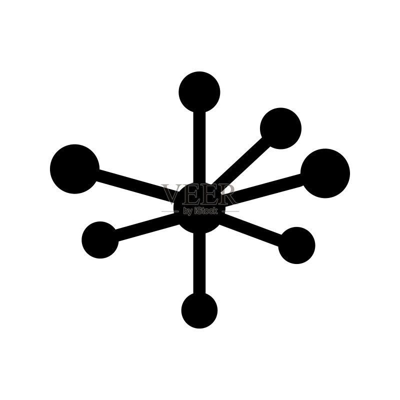 独特的分子结构标志图标图标素材