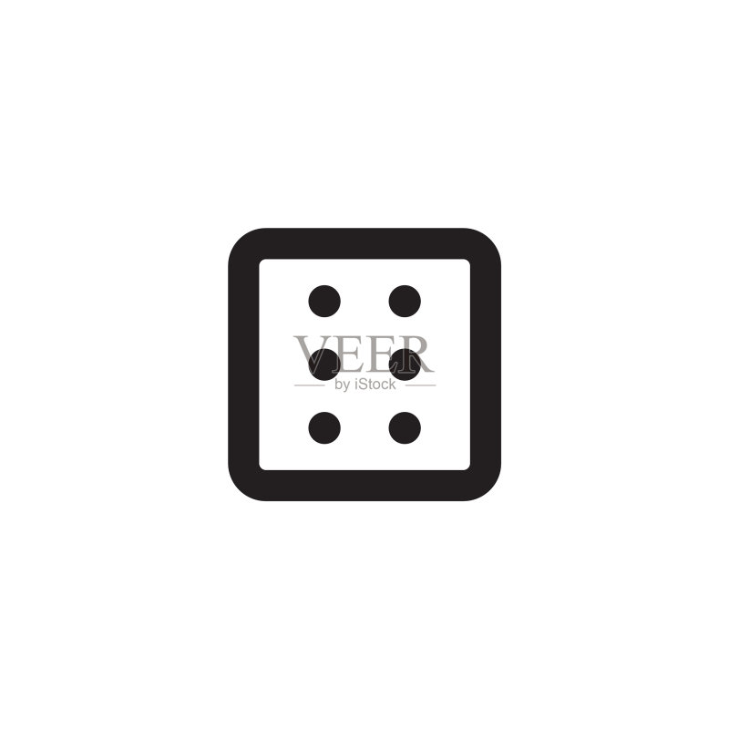 骰子图标Logo设计模板图标素材