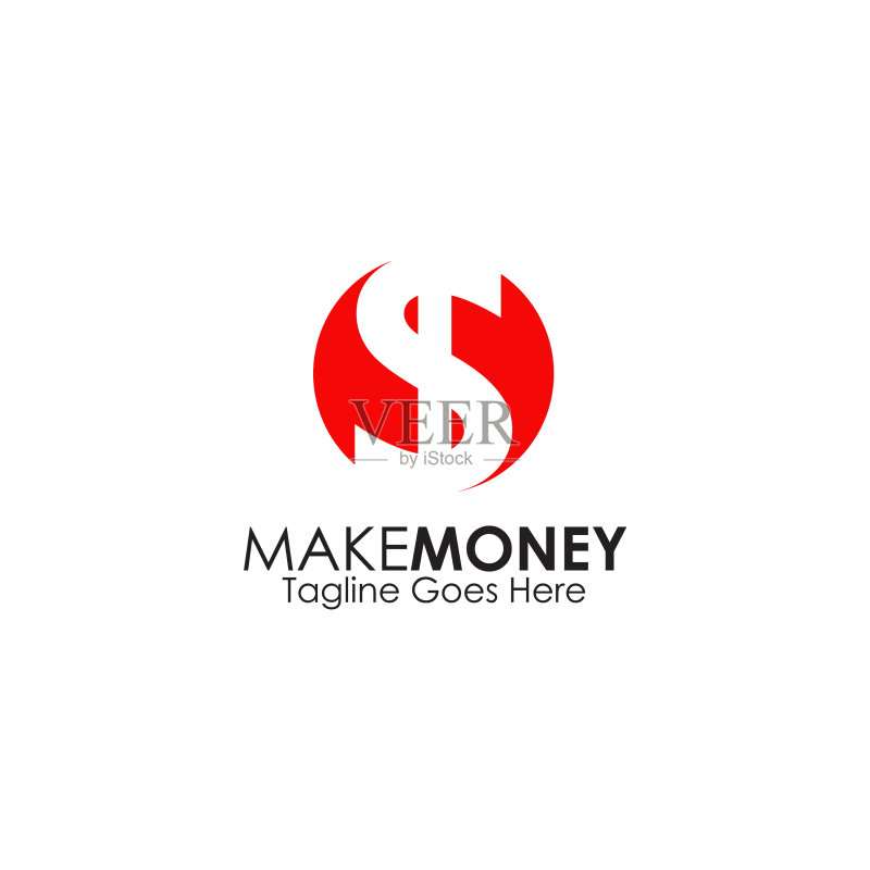 美元货币图标Logo设计模板图标素材