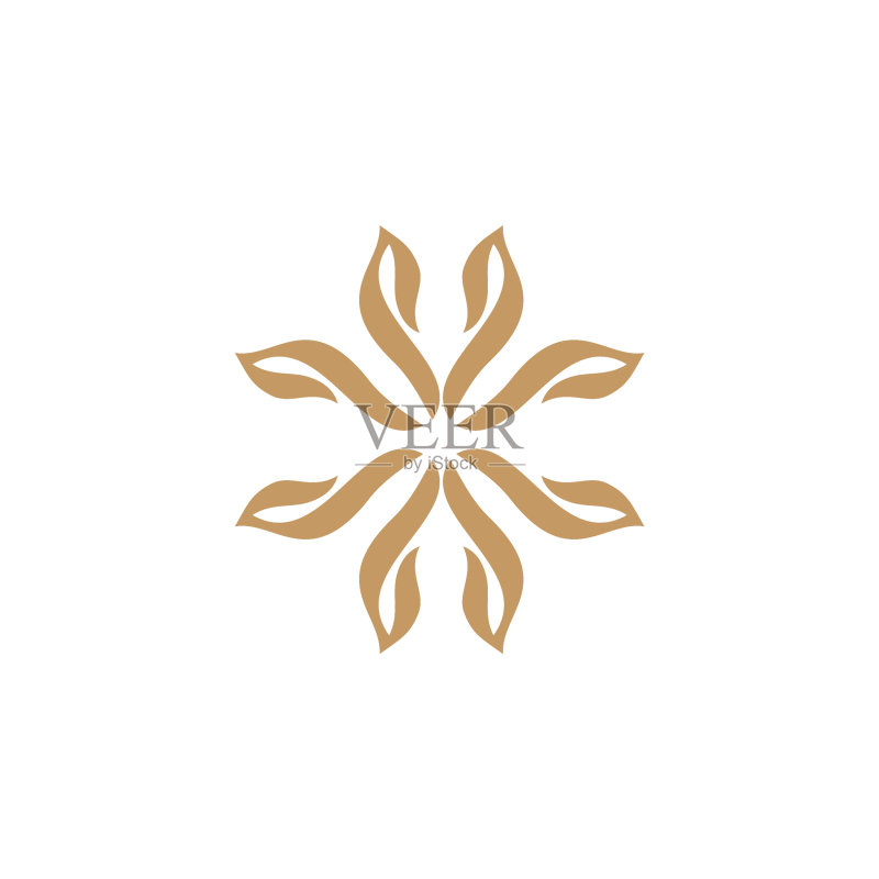 花卉生活装饰图标Logo设计模板图标素材
