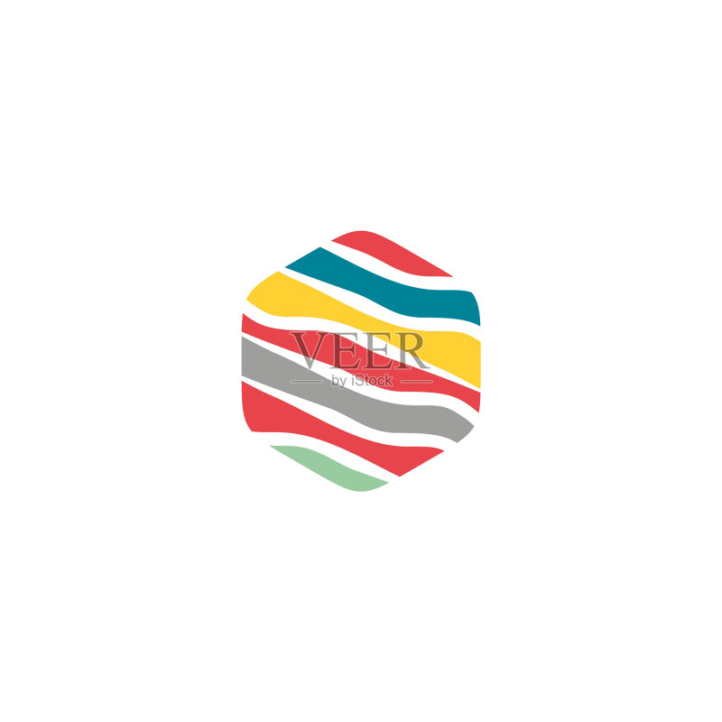 六边形图标Logo设计模板图标素材