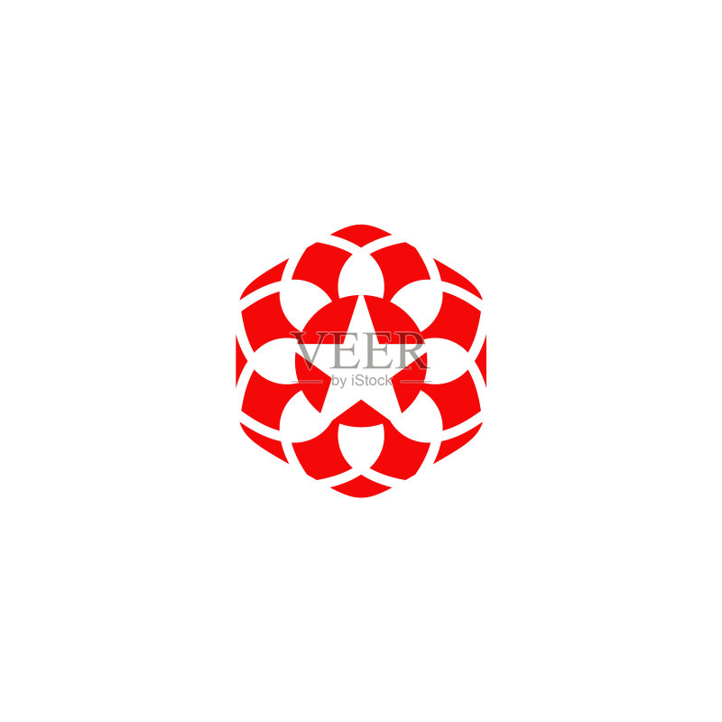 六边形图标Logo设计模板图标素材