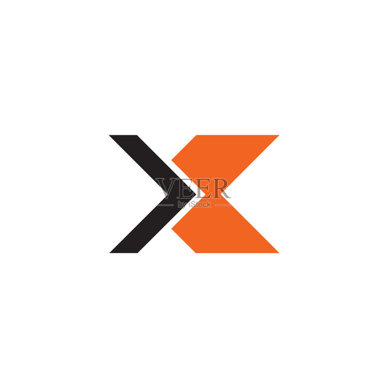 X字母图标Logo设计模板图标素材
