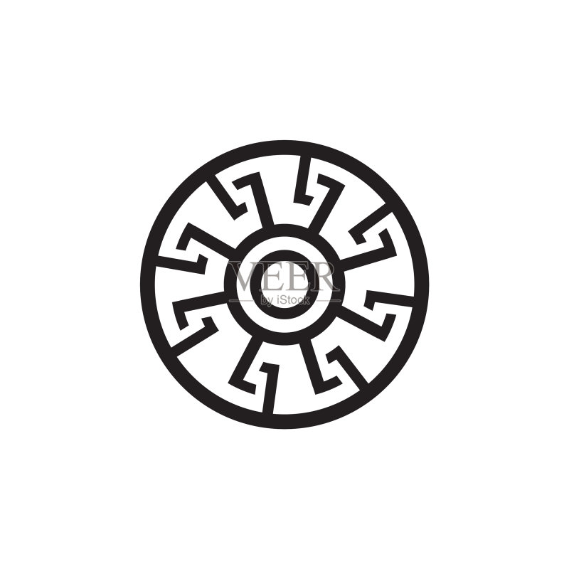圆形奖章图标logo设计模板图标素材