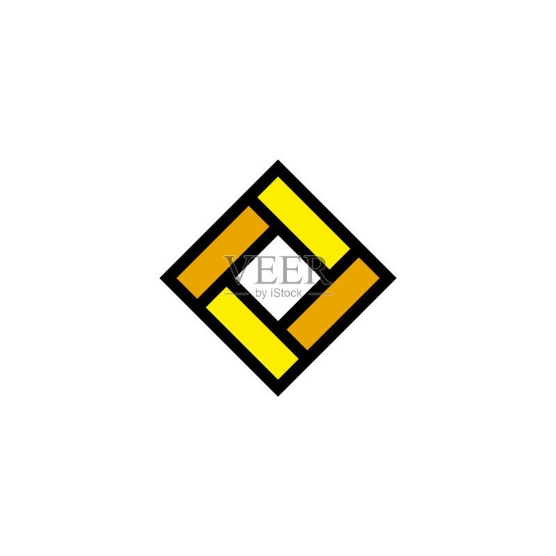 菱形logo设计图标素材