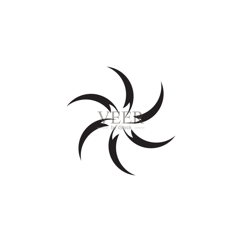 扭曲图标logo设计模板图标素材