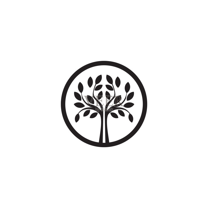 树木Logo设计灵感模板图标素材