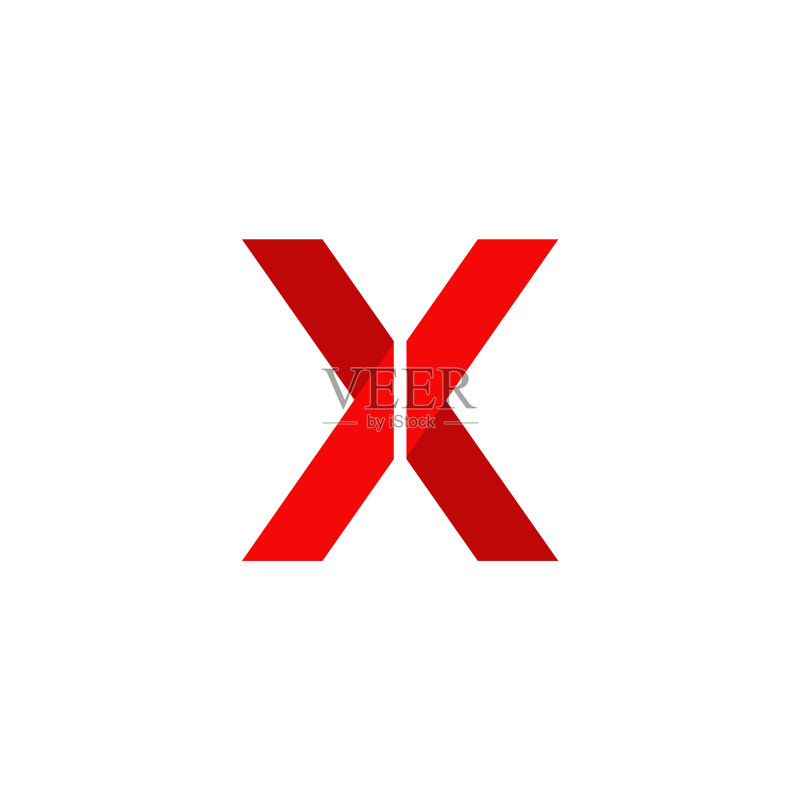 字母X首字母标志设计模板图标素材
