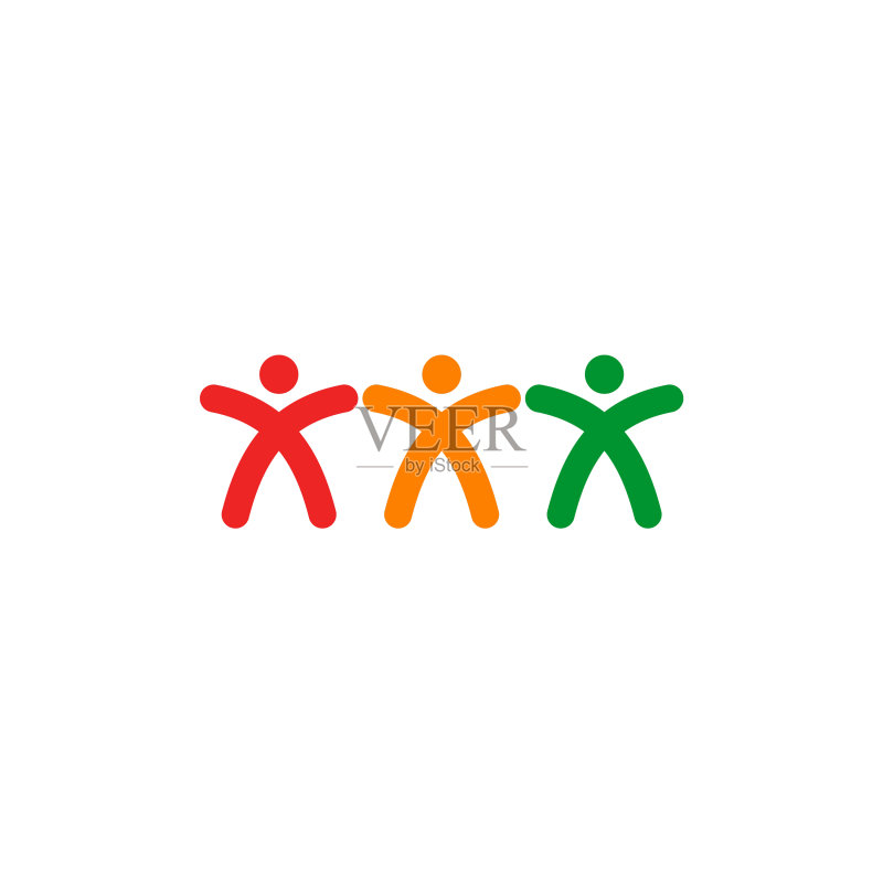 社区与收养关怀标志设计模板图标素材