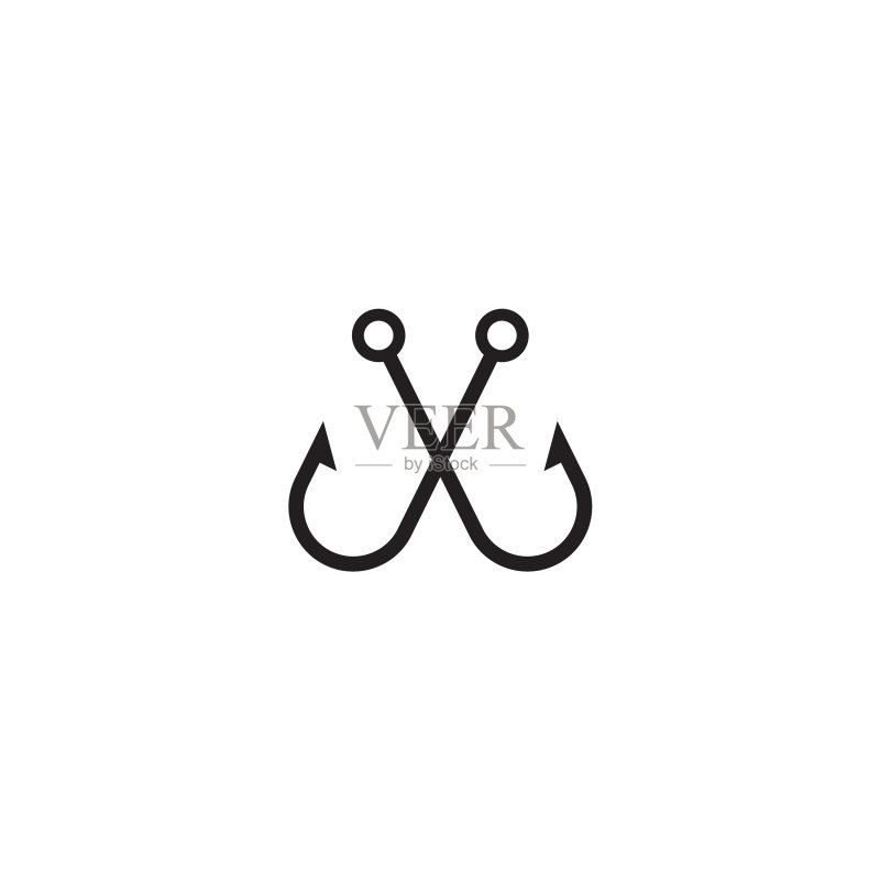 钓鱼俱乐部Logo设计模板图标素材