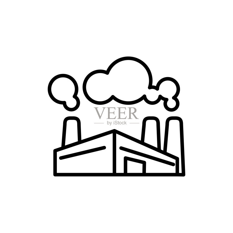 工厂图标矢量图模板图标素材