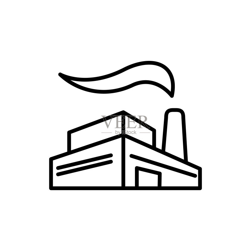 工厂图标矢量图模板图标素材