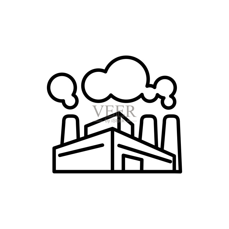 工厂图标矢量图模板图标素材