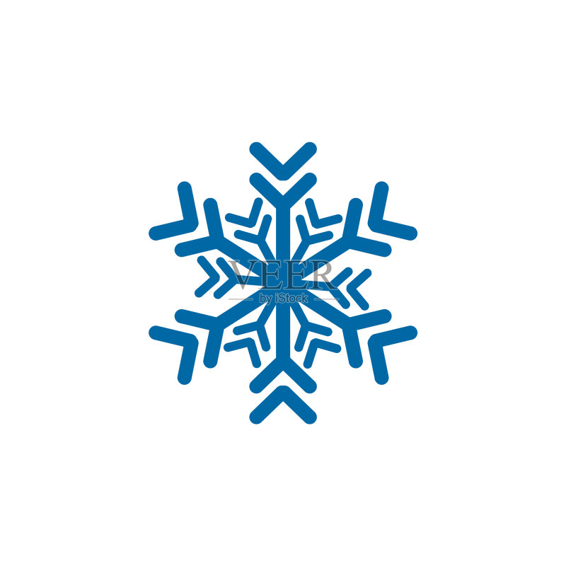 雪花标志设计图标模板图标素材