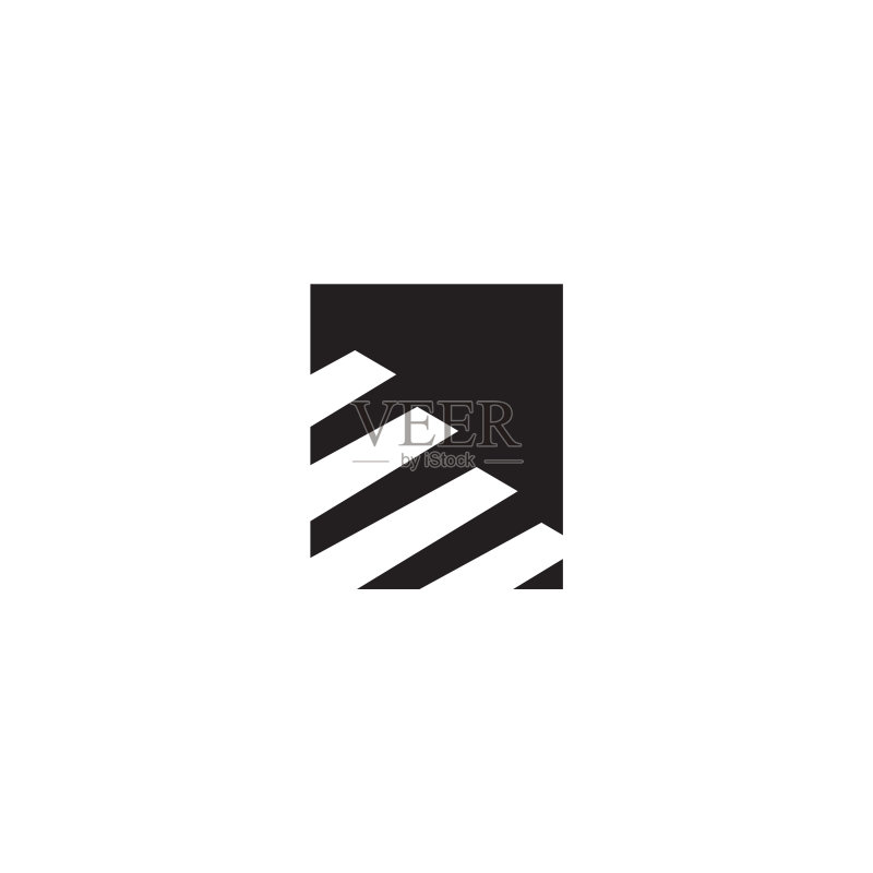 楼梯图标Logo设计模板图标素材