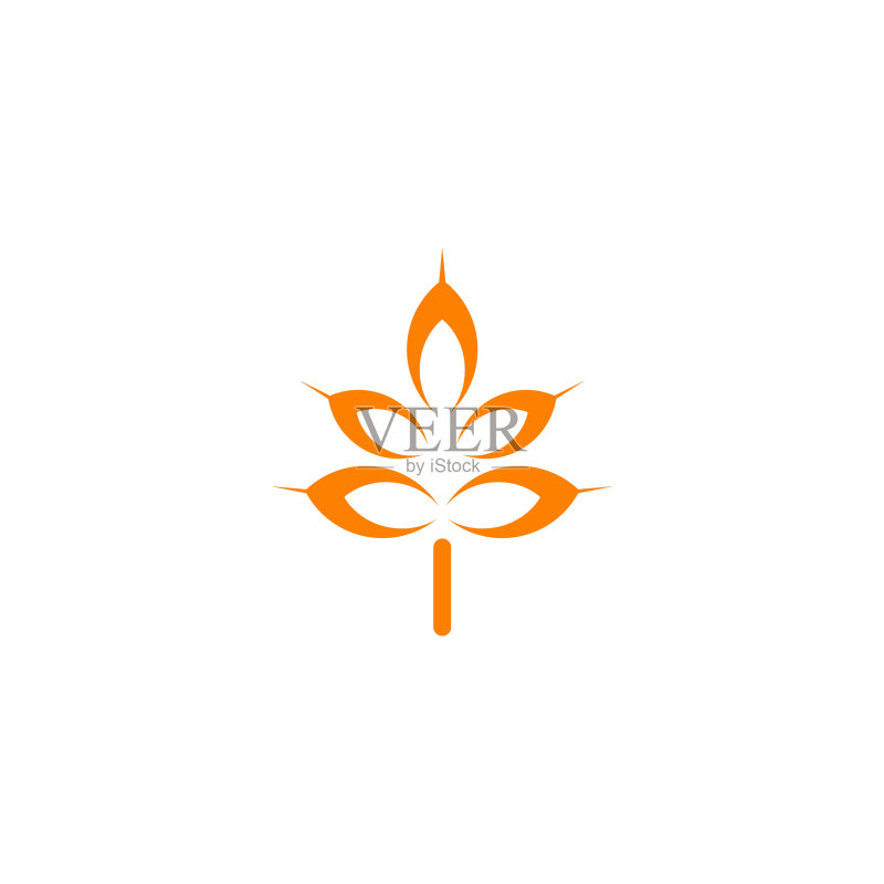 小麦农业Logo设计图标模板图标素材