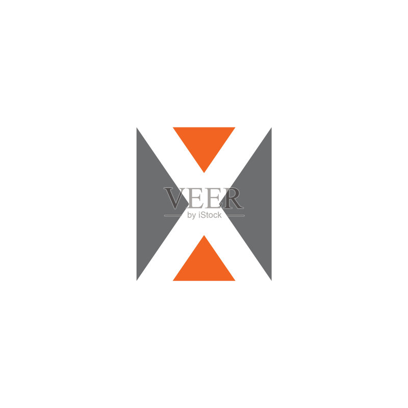 X字母图标Logo设计模板图标素材