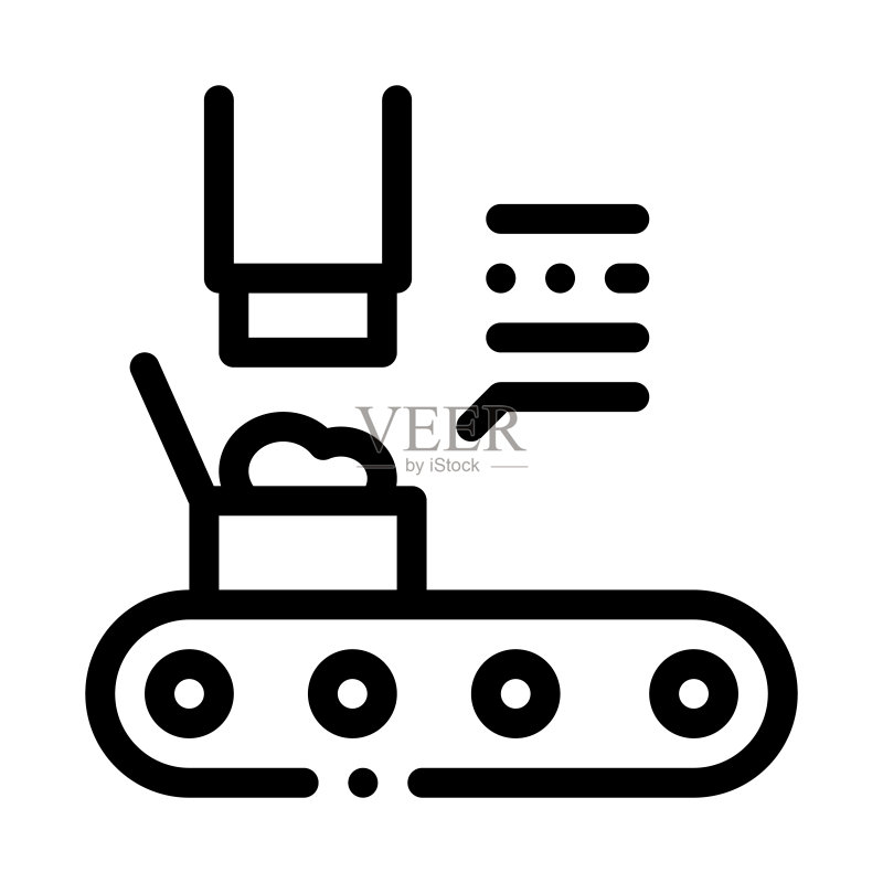 渔具工厂图标矢量轮廓插画图标素材