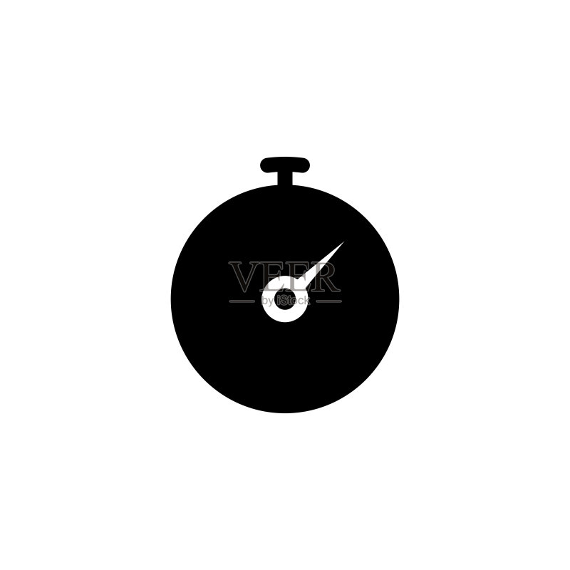 矢量插画:秒表图标模板图标素材