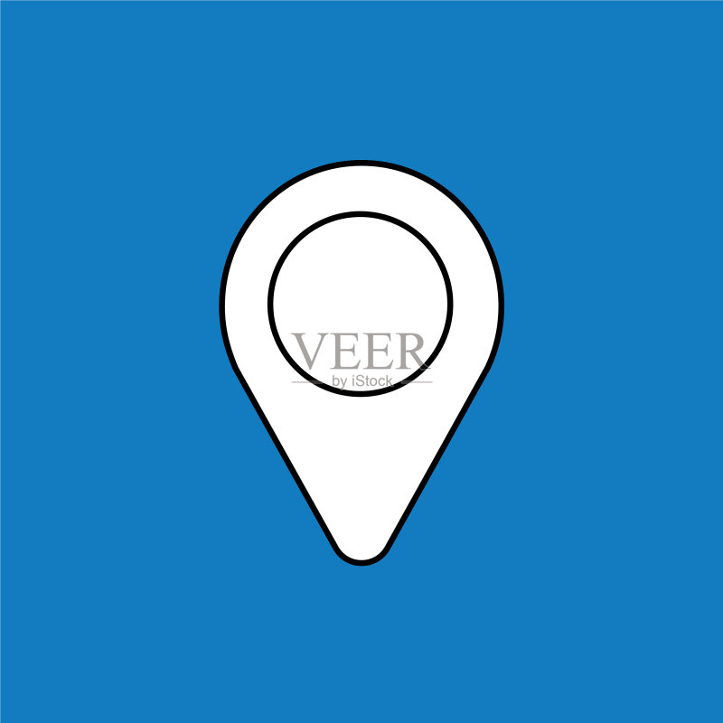 地标地图指针图标图标素材