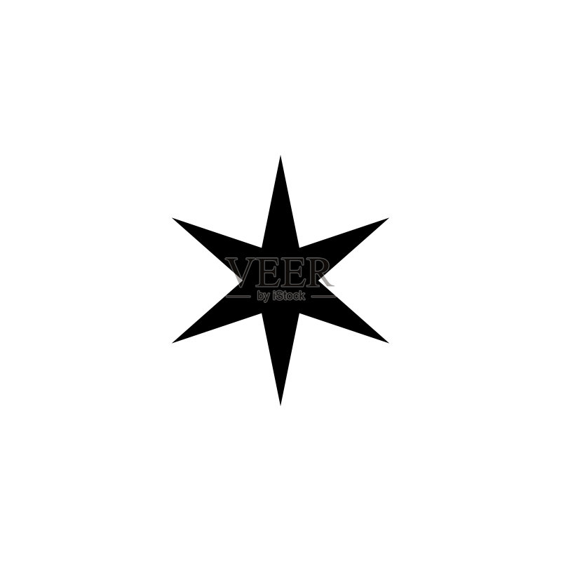 星星图标矢量图模板图标素材