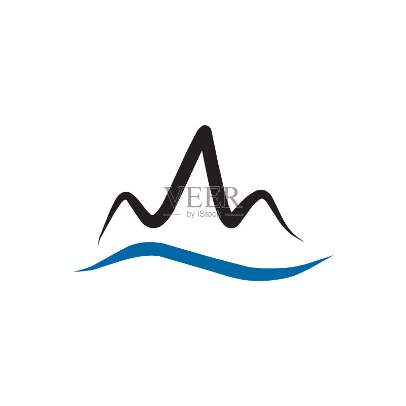 山峰图标Logo设计模板图标素材