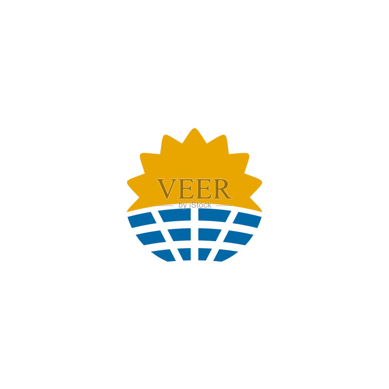 太阳能logo设计模板图标素材