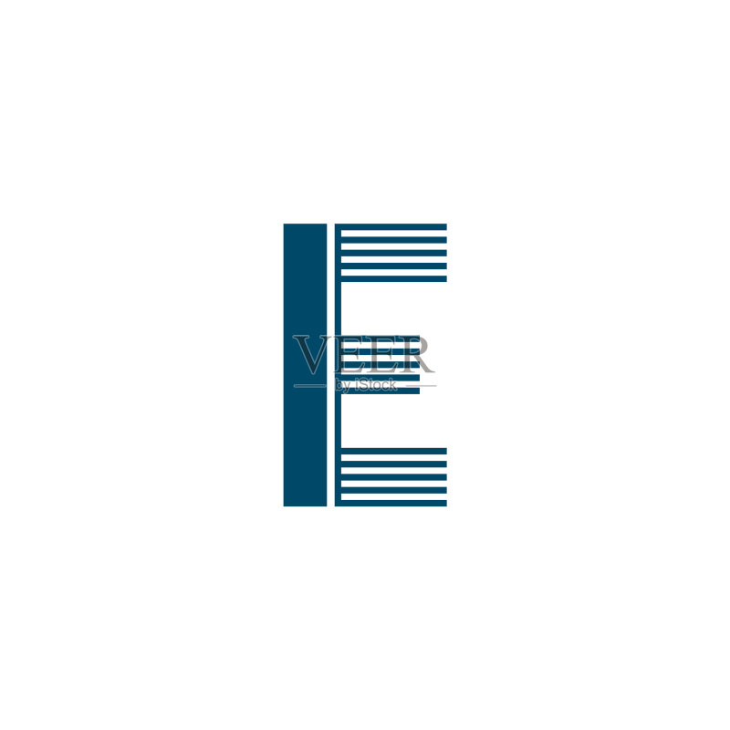 E字母图标标志设计模板图标素材